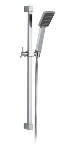 Slide rail shower kits